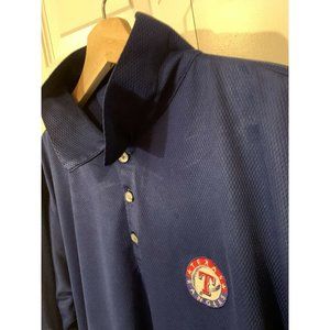 Texas RANGERS Baseball MLB Blue Men's Sz L Polo Shirt‎